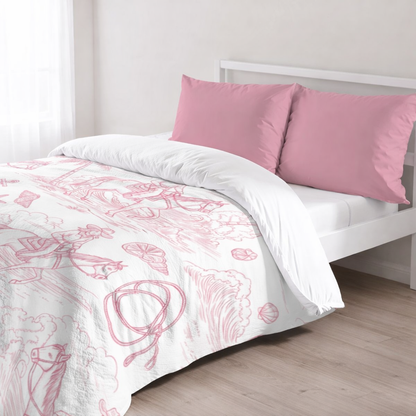 'Texas Tide' (Pink) Duvet Cover Set