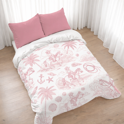 'Texas Tide' (Pink) Duvet Cover Set