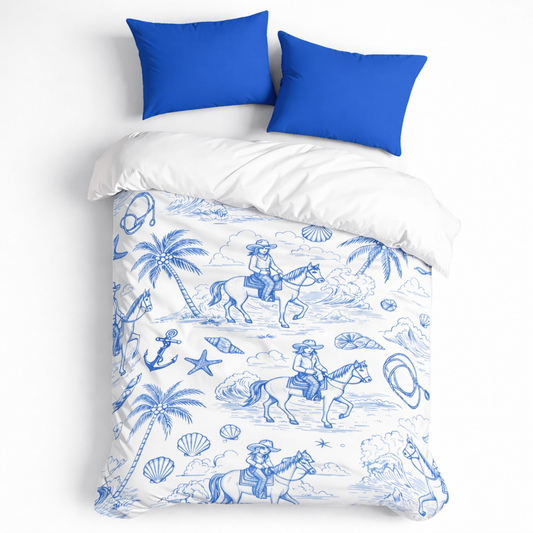 'Texas Tide' (Blue) Duvet Cover Set