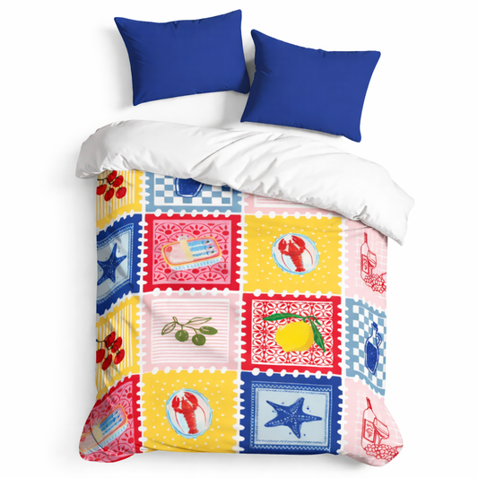 'Picnic in Positano' Duvet Cover Set