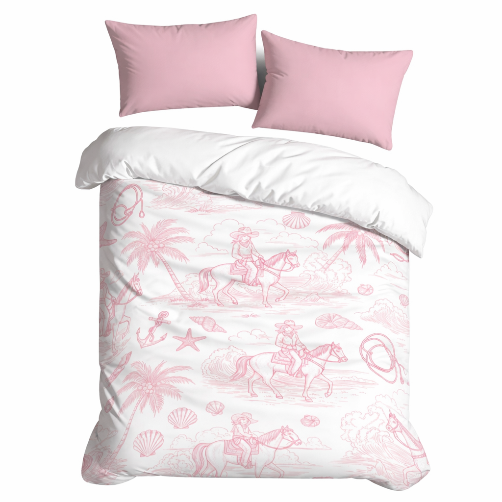 'Texas Tide' (Pink) Duvet Cover Set