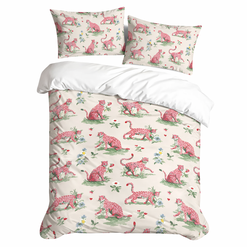 'Pink Prowler' Duvet Cover Set