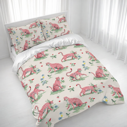 'Pink Prowler' Duvet Cover Set