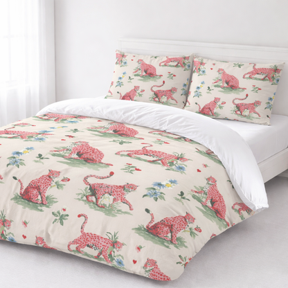 'Pink Prowler' Duvet Cover Set