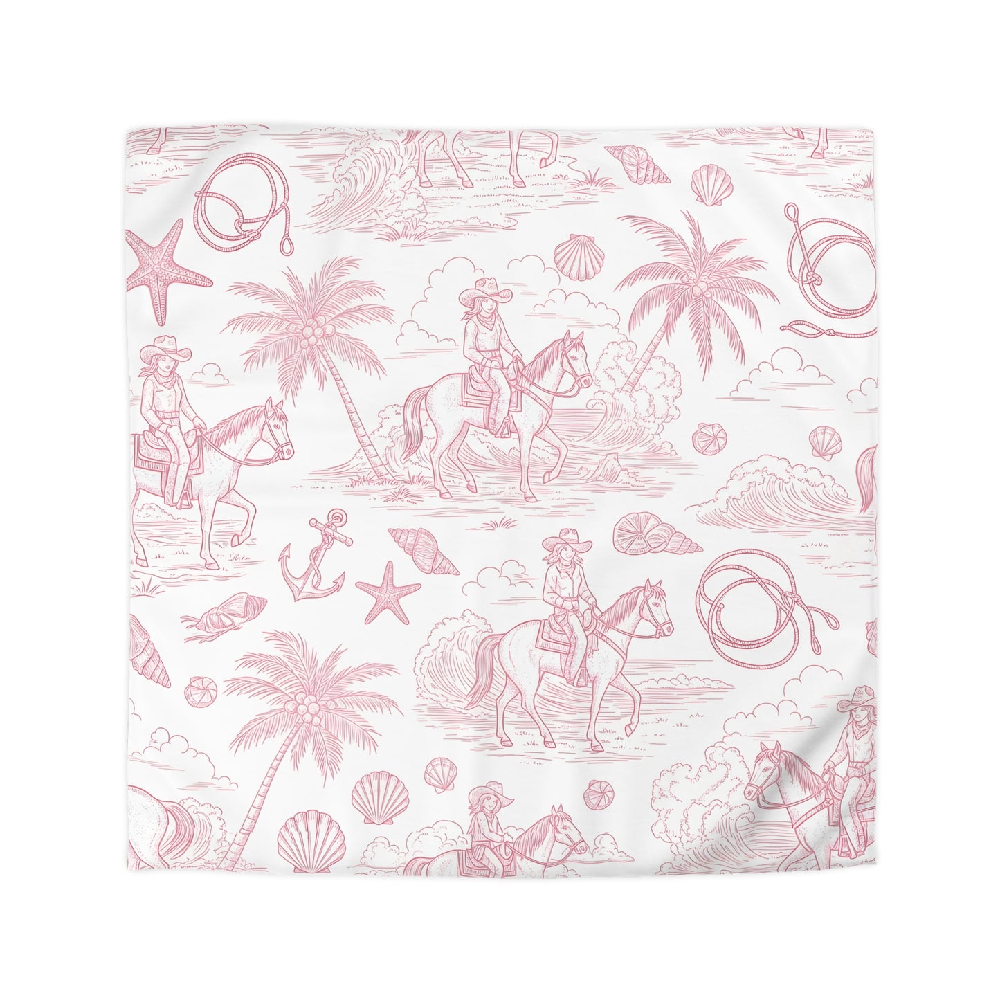 'Texas Tide' (Pink) Duvet Cover Set